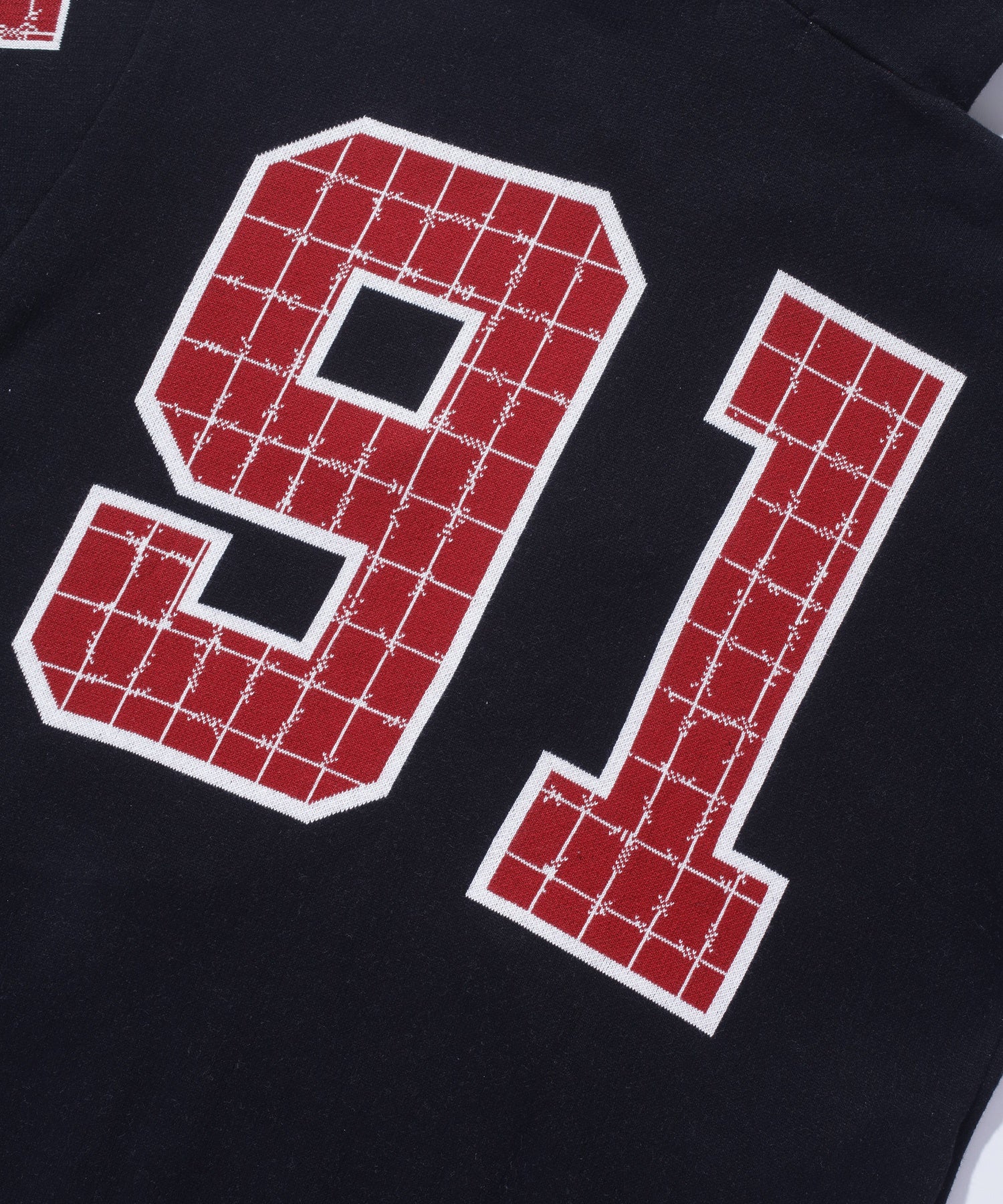 JACQUARD BARBED WIRE ZIP KNIT