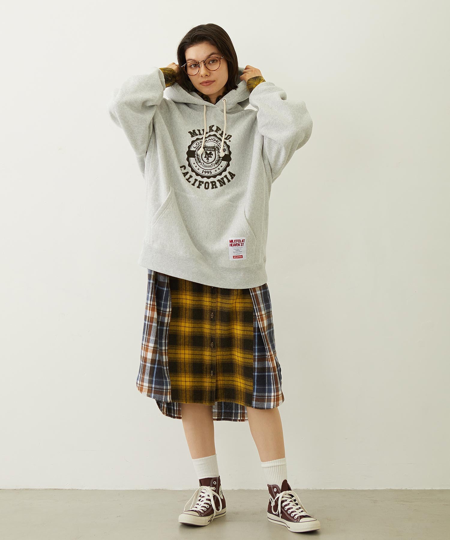 WASHED PANEL SHIRT DRESS