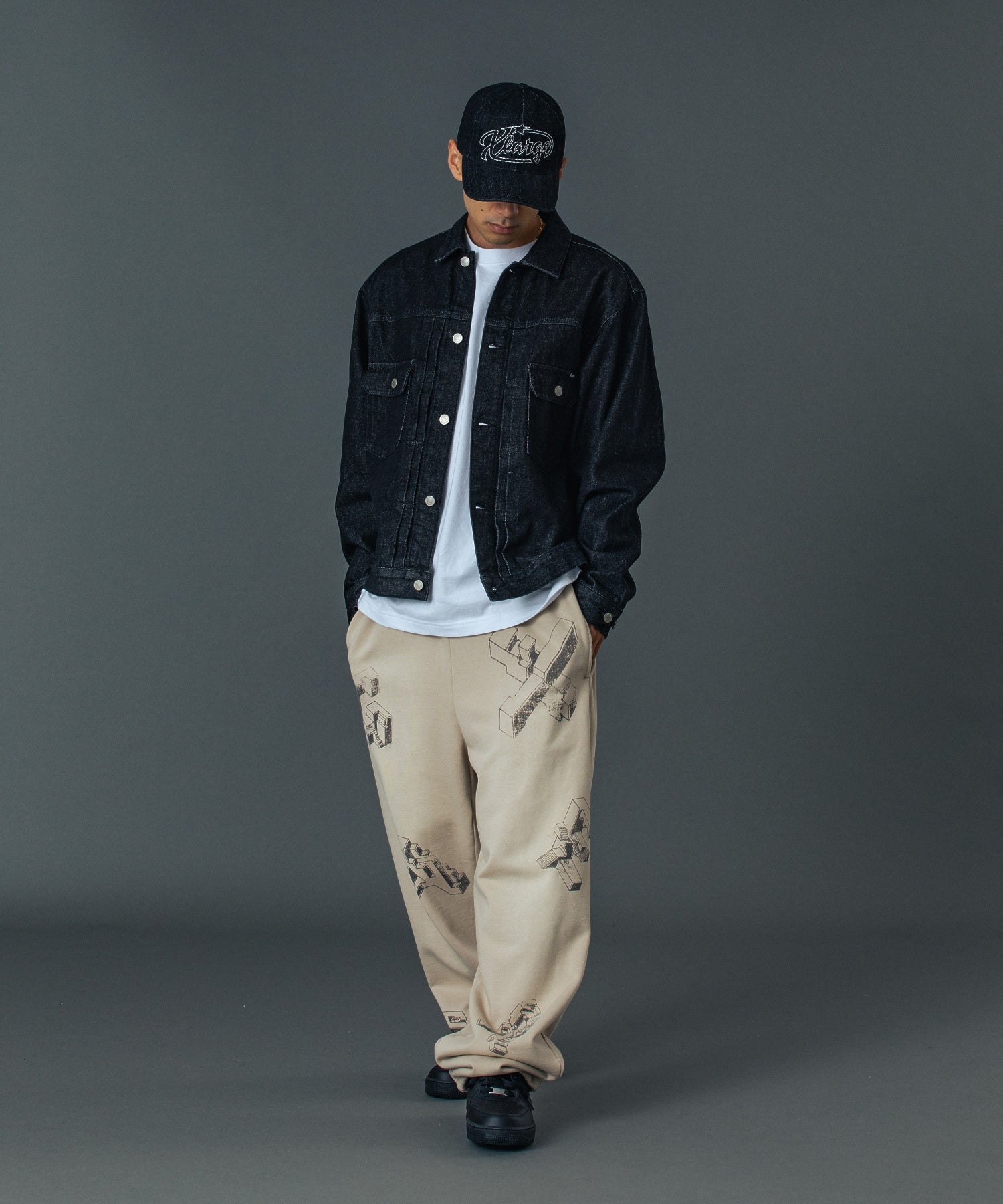 GEOMETRIC SWEAT PANTS