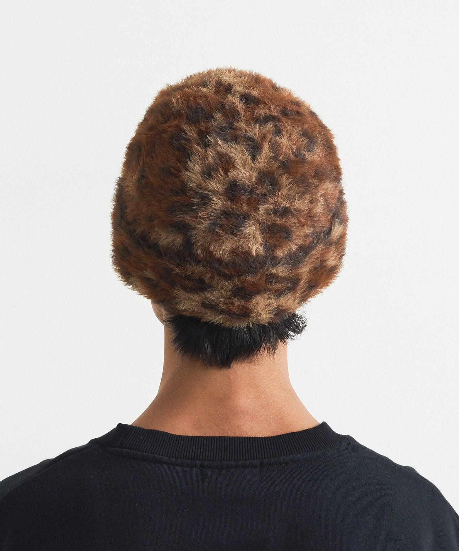 FAUX MOHAIR CUFF BEANIE