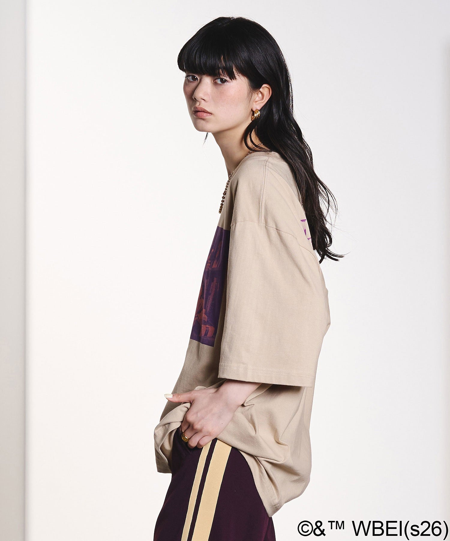 model:163cm 着用サイズ:L