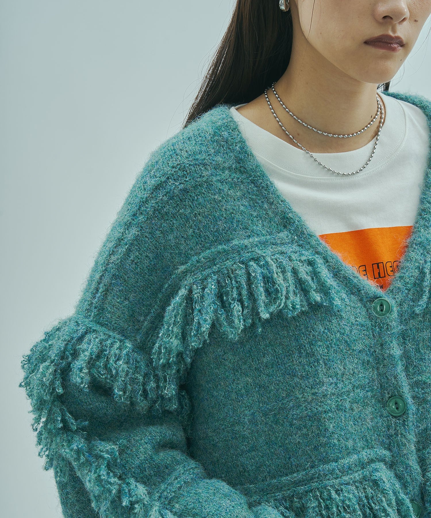 FRINGE KNIT CARDIGAN