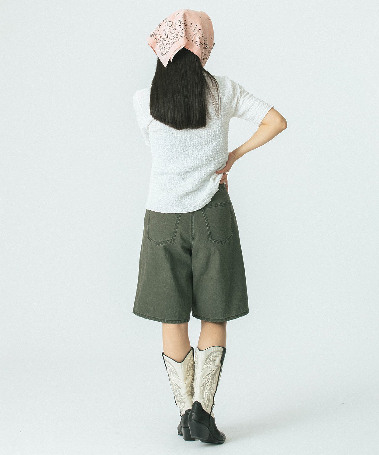 CREOLME/TUCK HALF PANTS