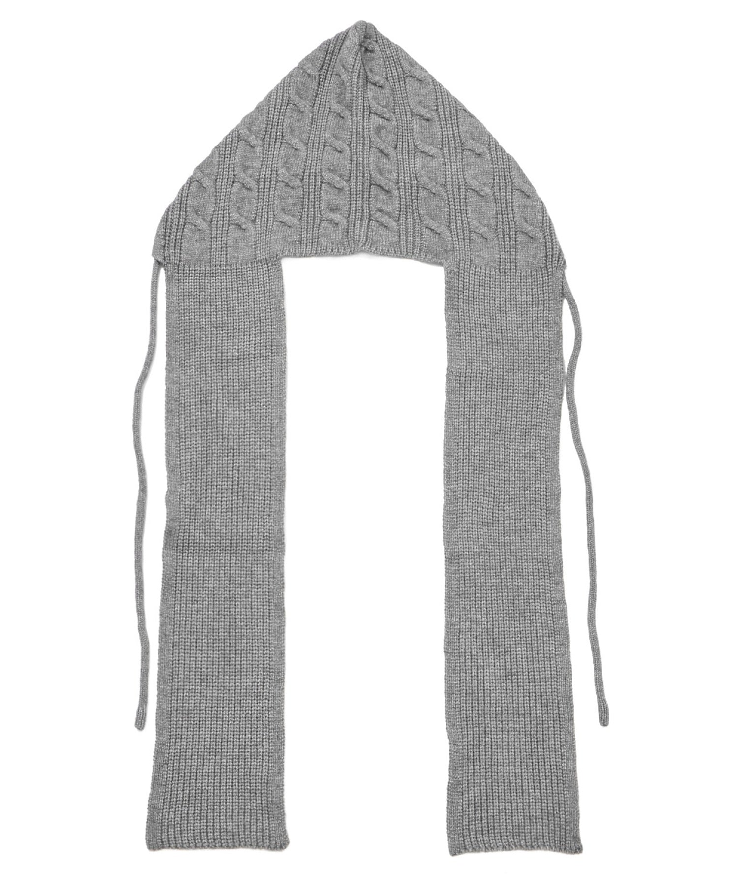 ニットフードマフラー