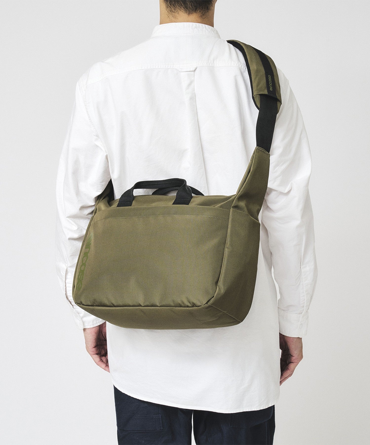 Grid Shoulder Bag - Olive