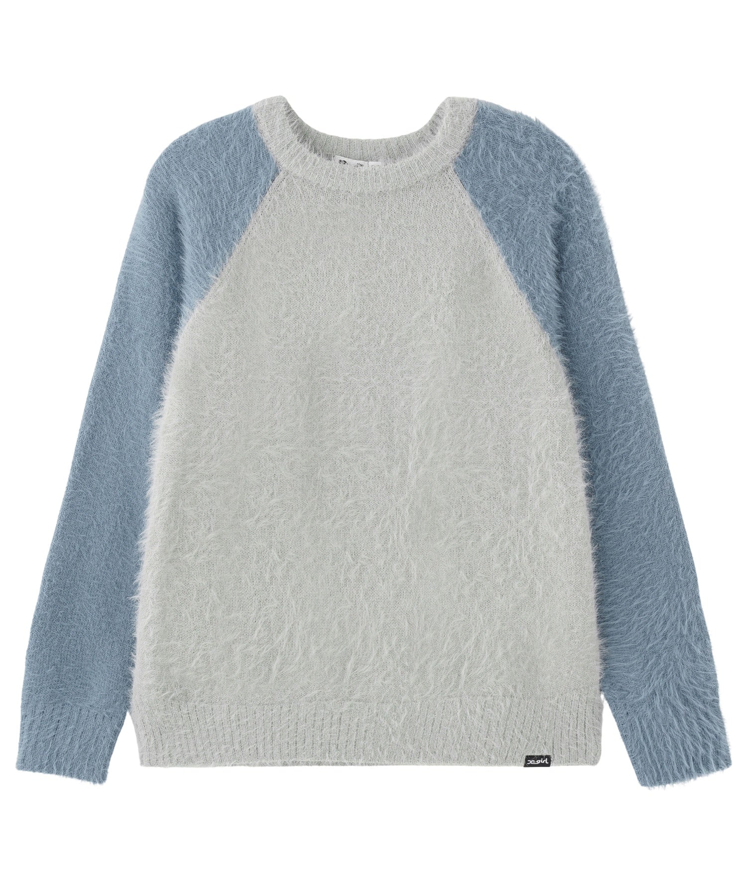 SHAGGY KNIT RAGLAN SLEEVE TOP