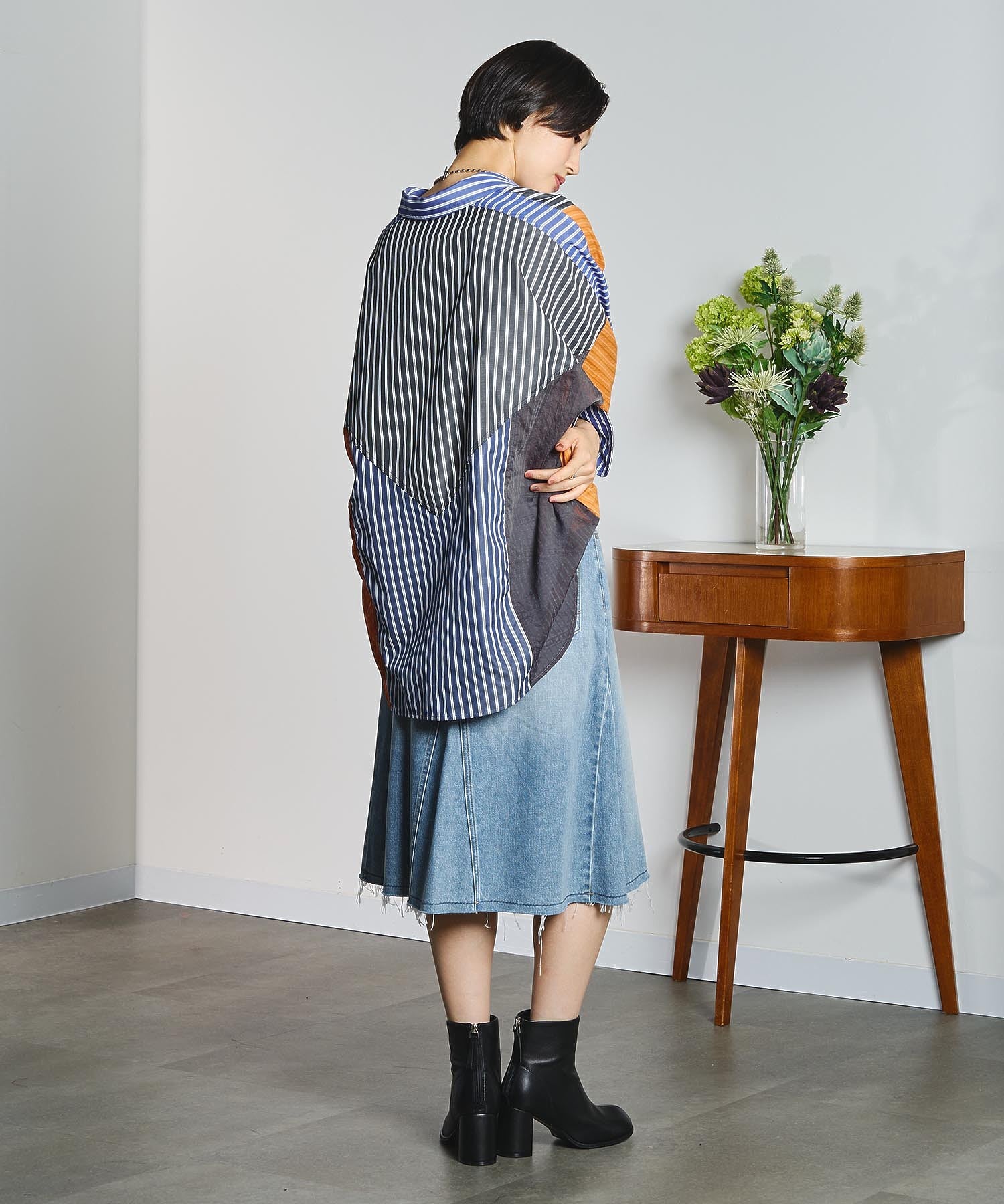 REMME/LEATHER SHORT BOOTS