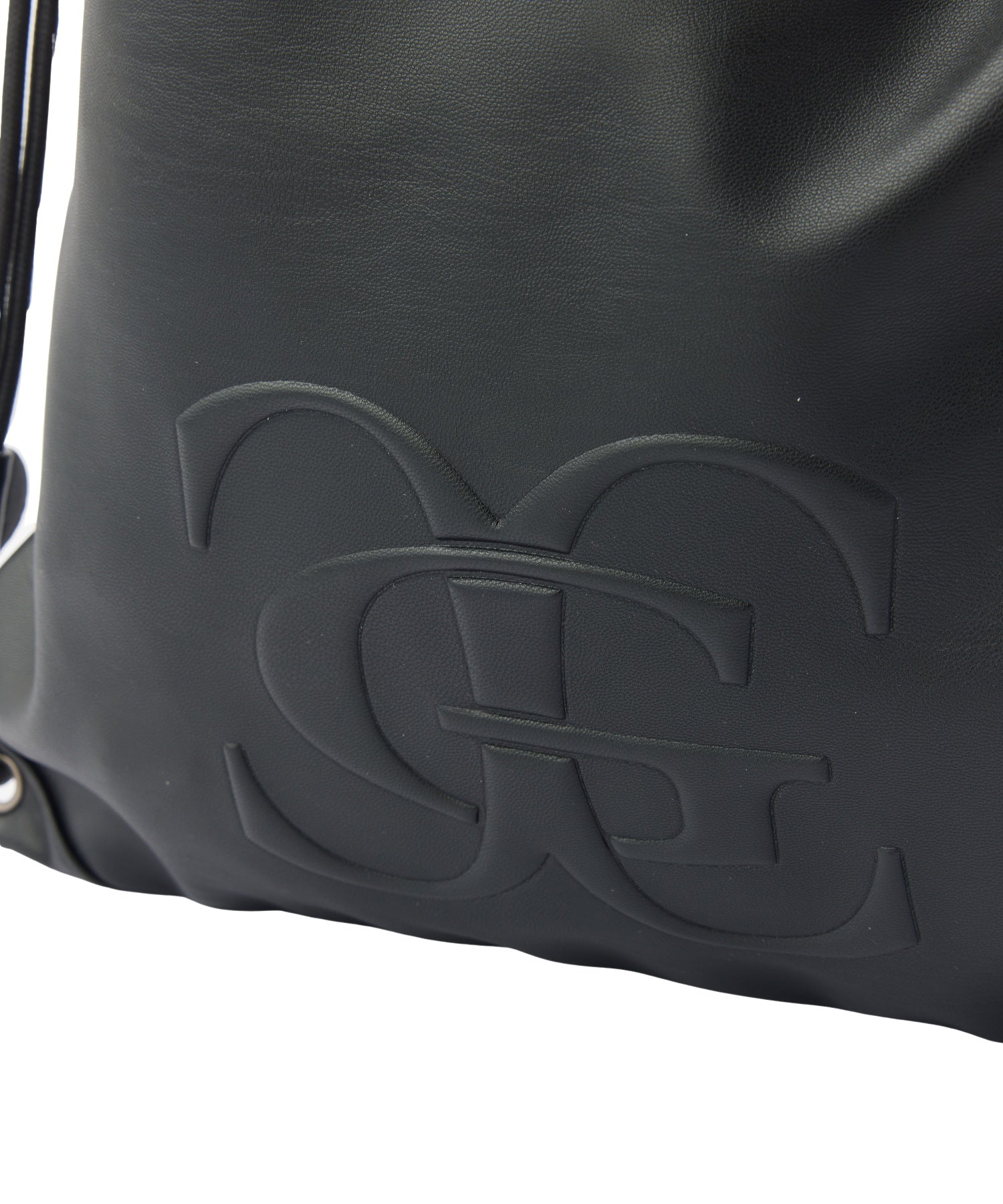XG EMBLEM FAUX LEATHER KNAPSACK