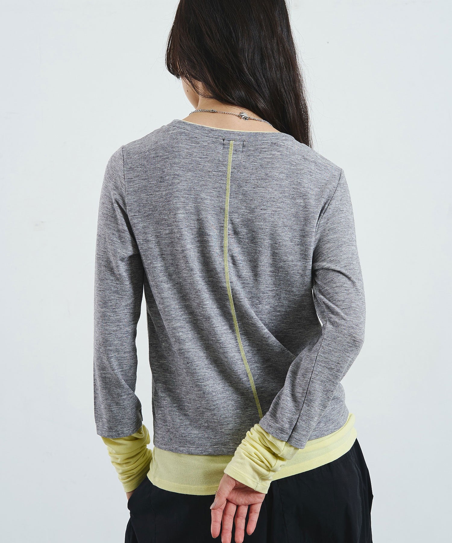 COLOR BLOCK LAYERED TEE