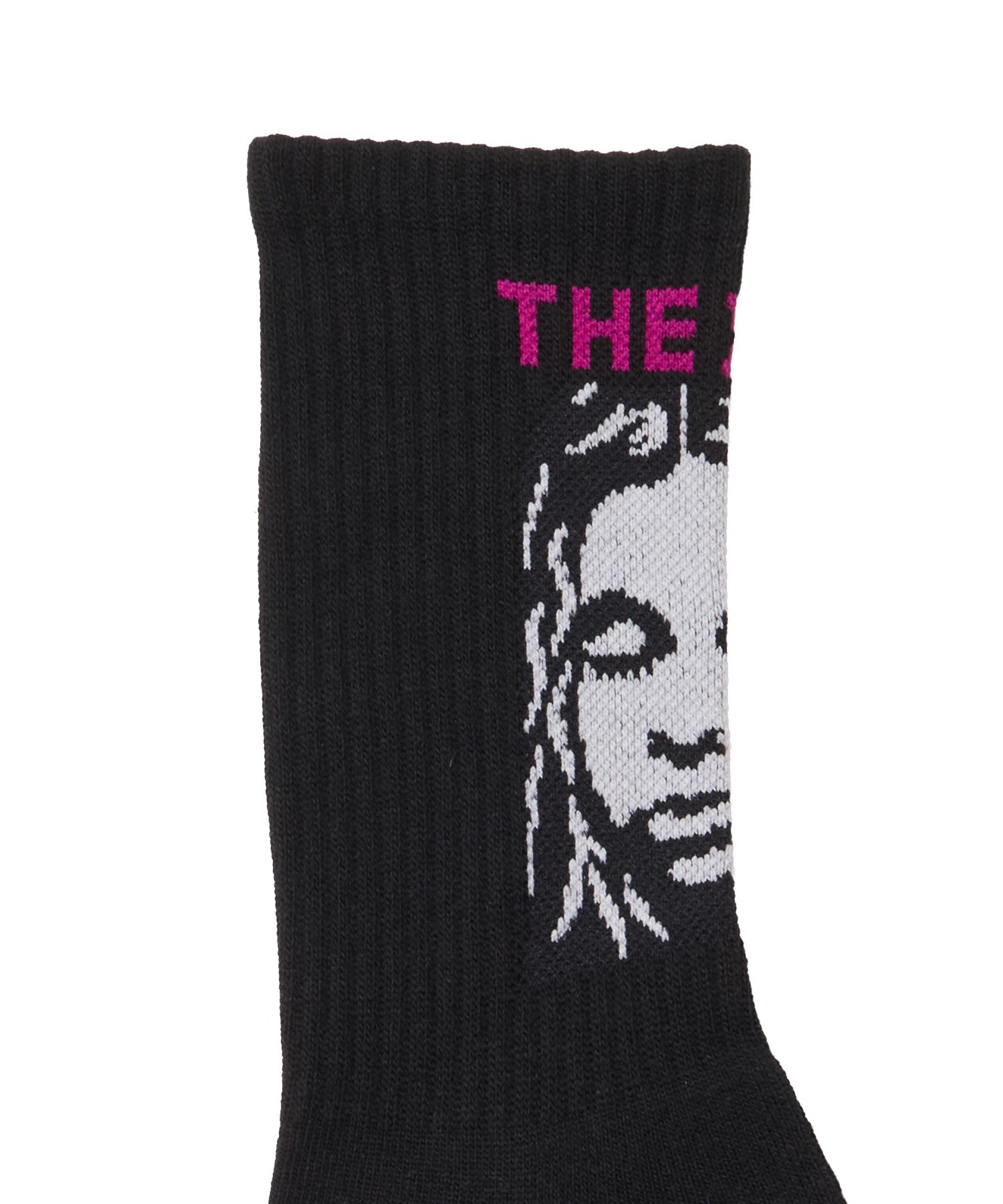 THE X-GIRL LOGO AND FACE JACQUARD RIB SOCKS