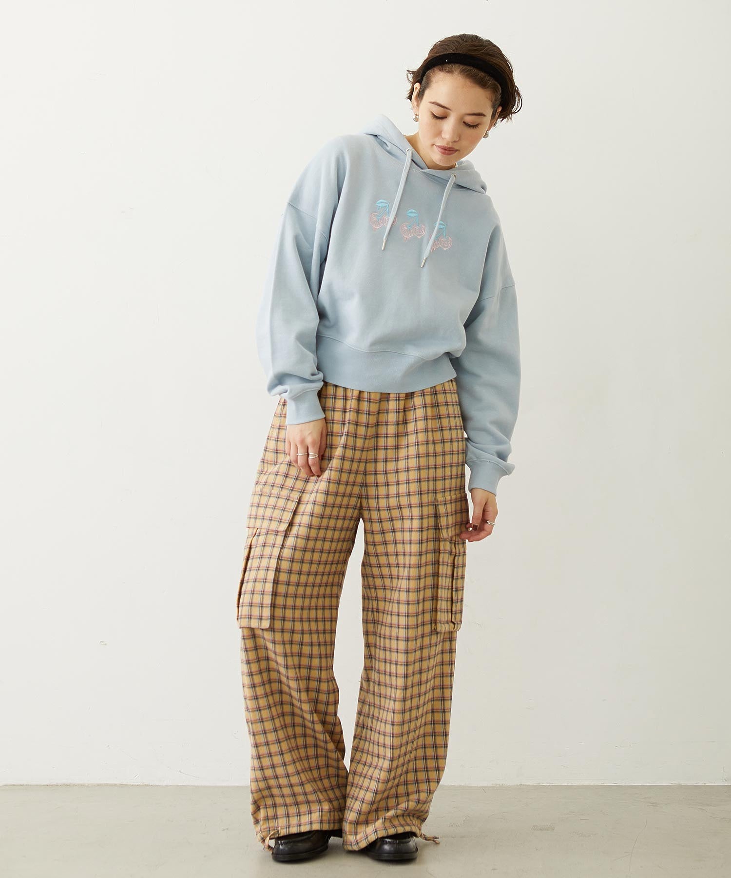 CHECKED CARGO PANTS