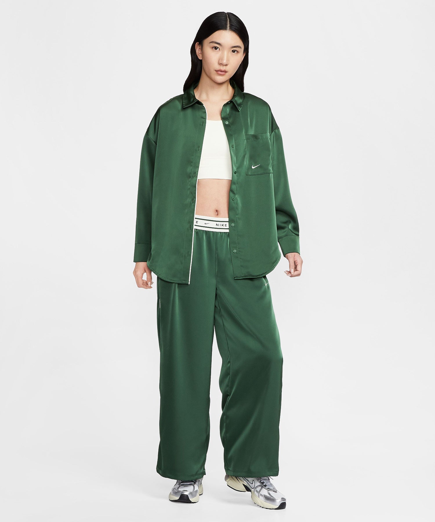 NIKE/ナイキ/AS W NSW OFFLN WVN STN LS TOP IM0576