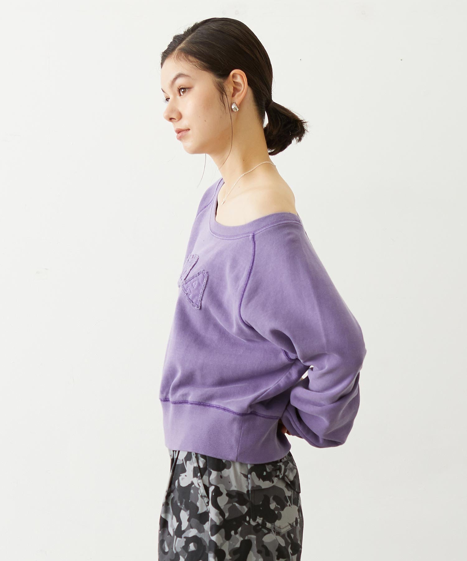 WASHED OFF SHOULDER TOP