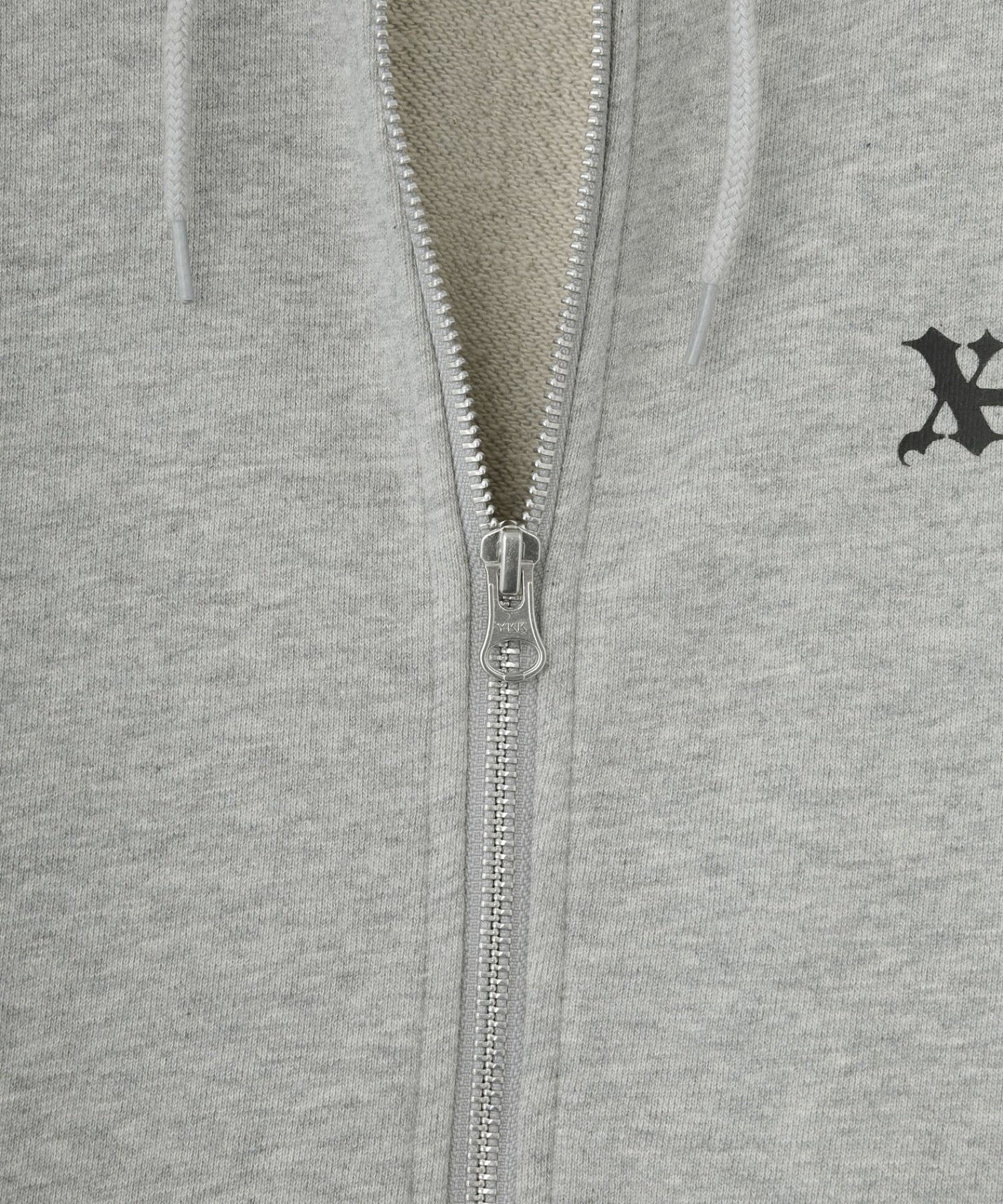 OLD ENGLISH LOGO ZIP UP SWEAT HOODIE