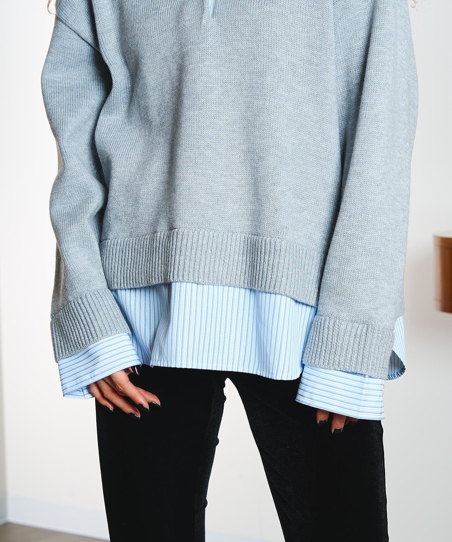 LAYERED LIKE KNIT TOP