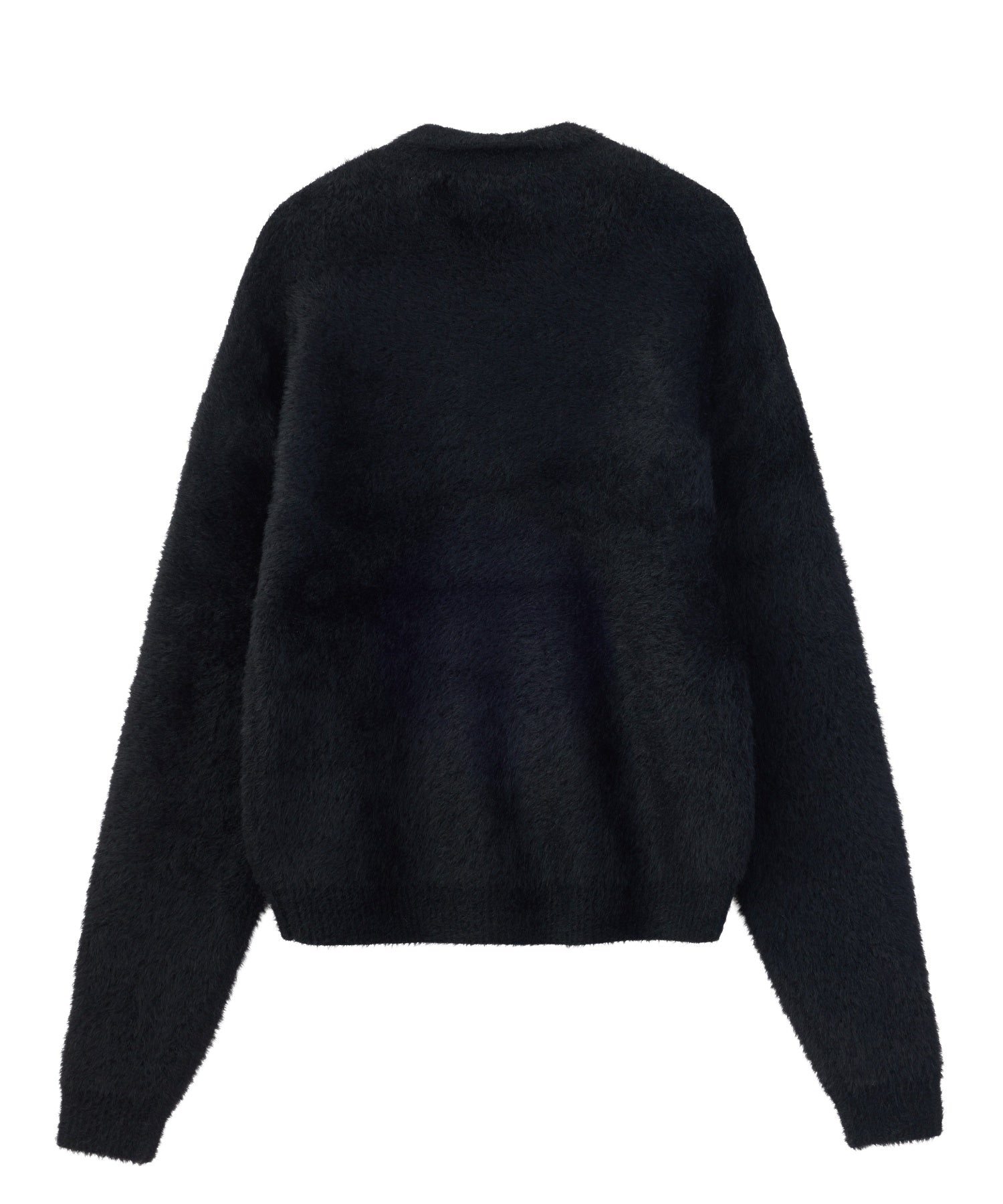 LOGO JACQUARD SHAGGY SKIPPER KNIT TOP