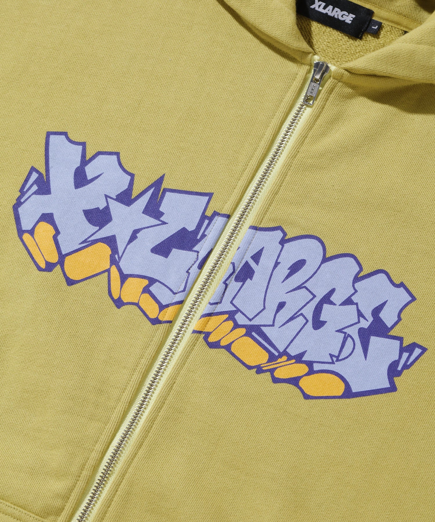 GRAFFITI ZIP UP HOODED SWEATSHIRT