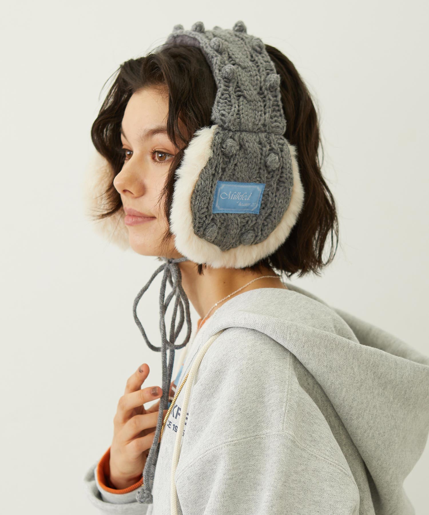 CABLE KNIT EARMUFFS