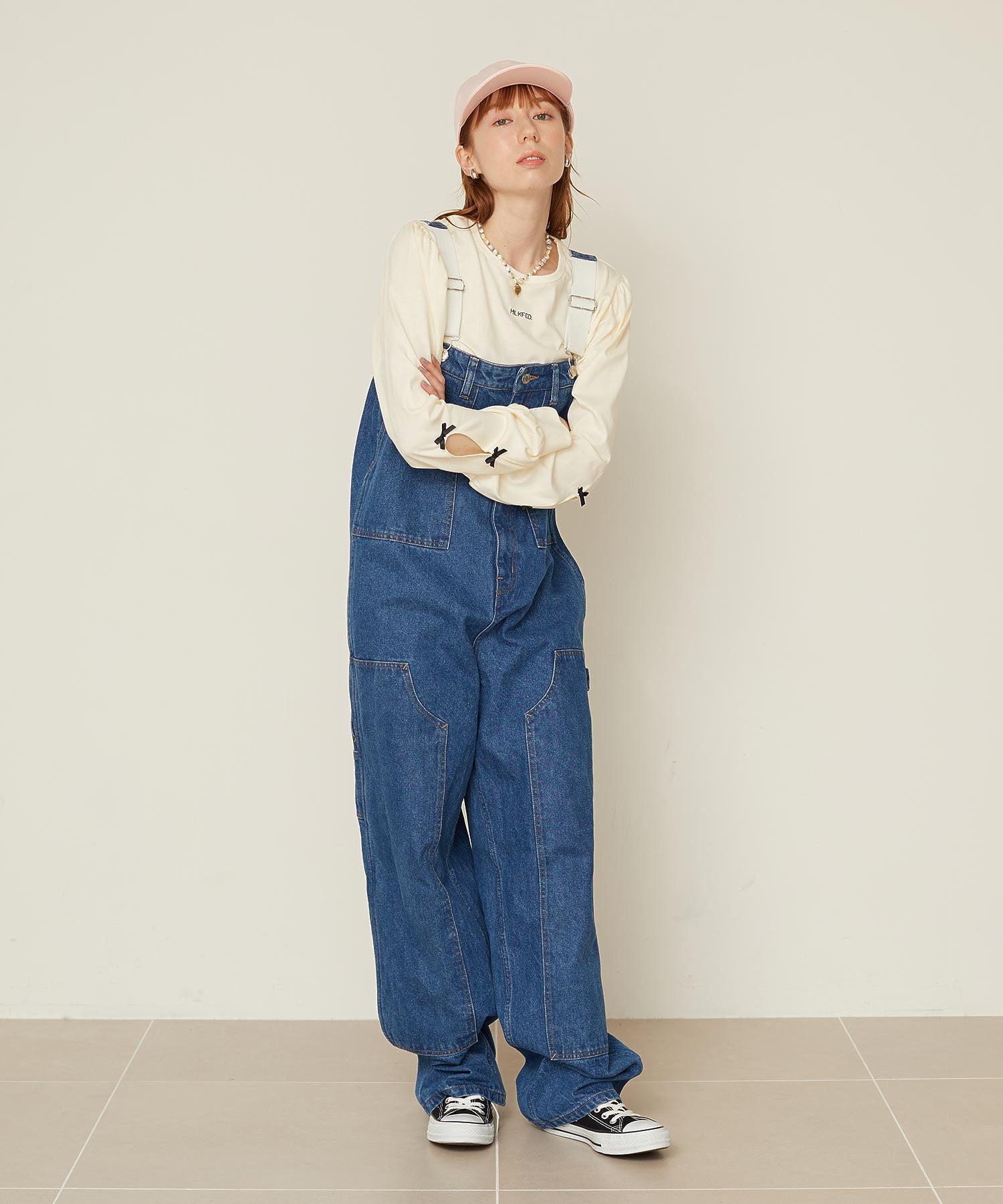 WORK STYLE SALOPETTE PANTS