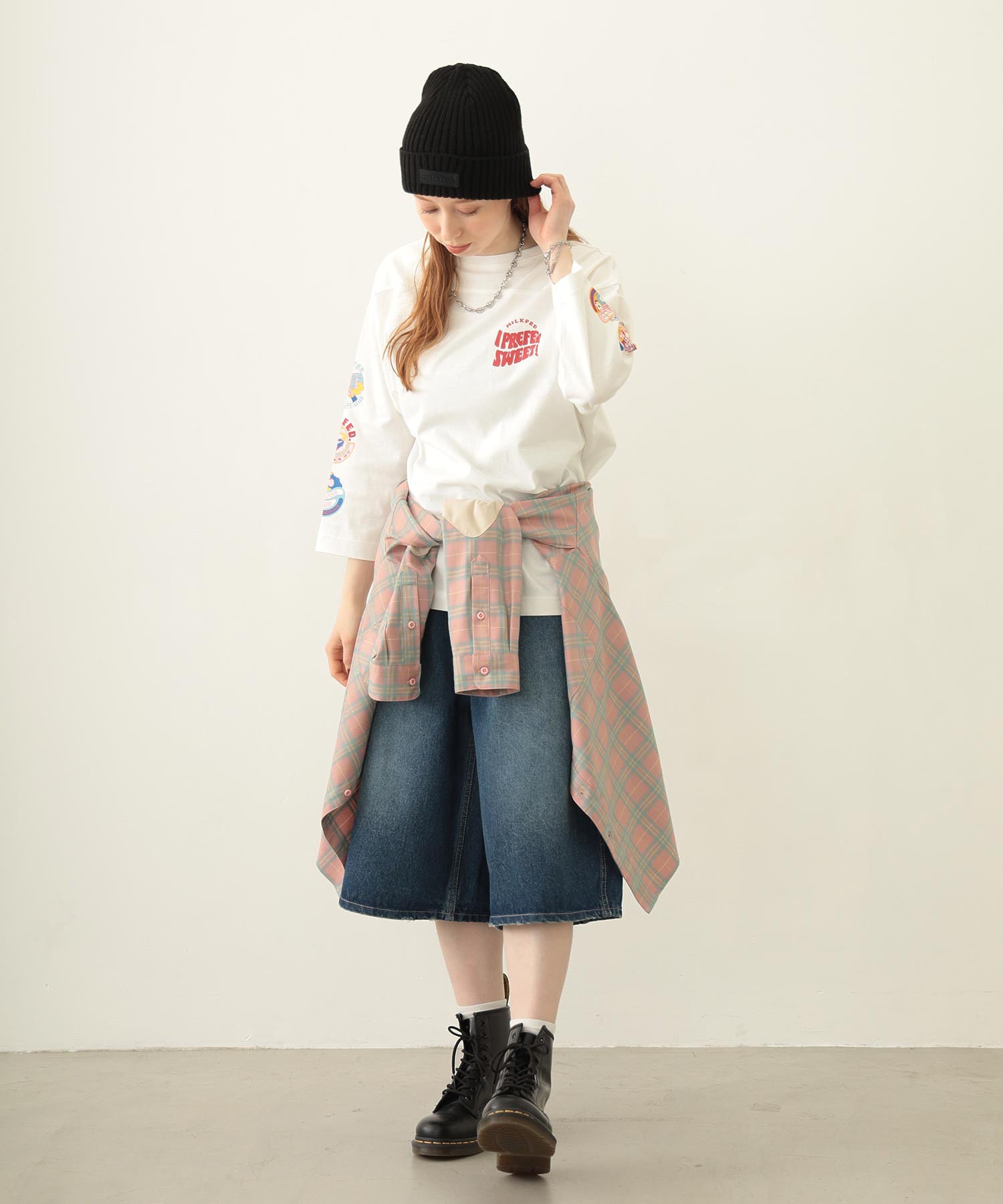 70S LOGO THREE QUARTER SLEEVE TOP