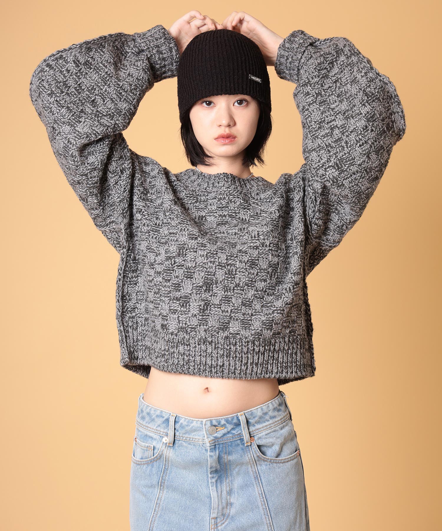 ミックスニットプルオーバー