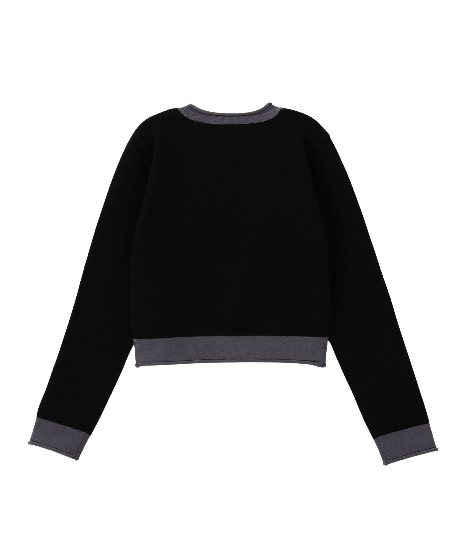 RHINESTONE AND JACQUARD LOGO COMPACT KNIT TOP