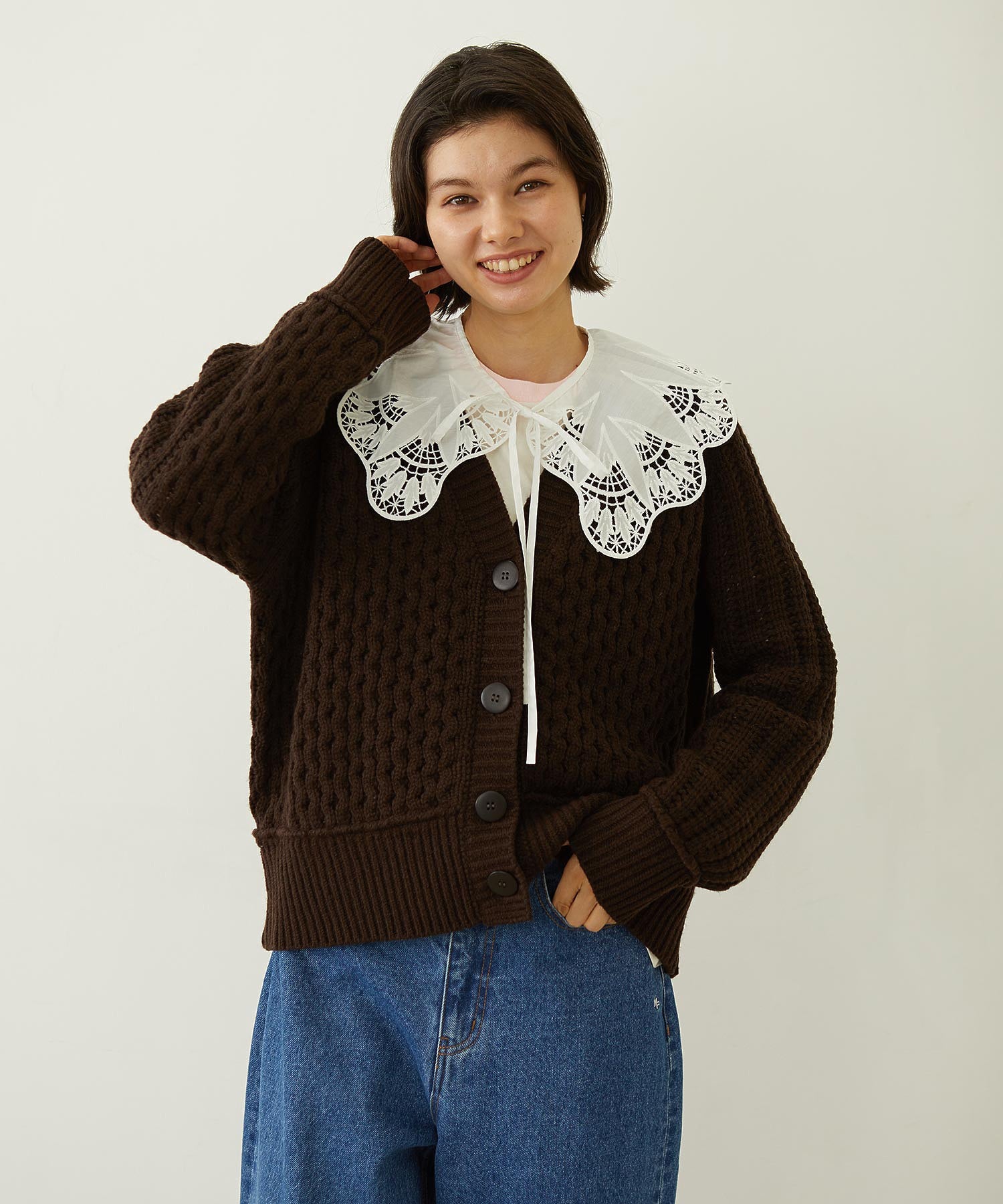 CABLE KNIT CARDIGAN