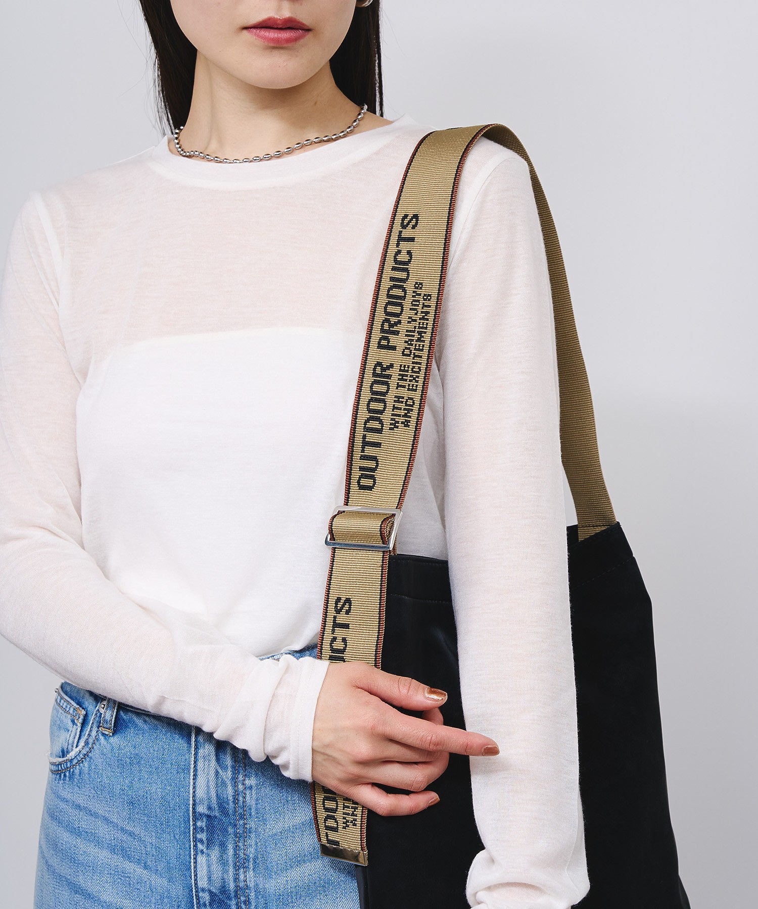 【ROSE BUD別注】OUTDOOR PRODUCTS/JACQUARD TAPE TOTE