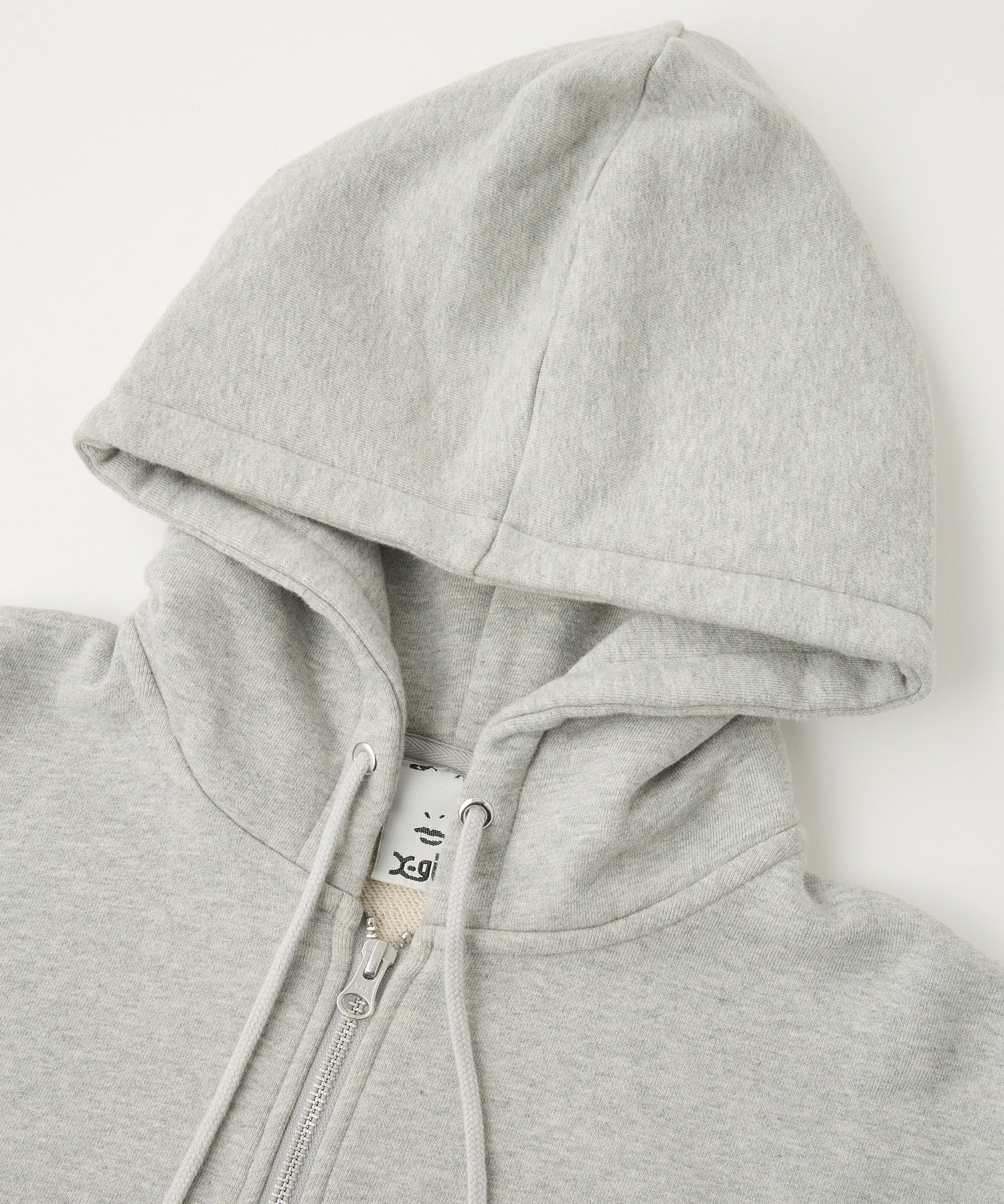 CIRCLE LOGO AND FACE ZIP UP SWEAT HOODIE