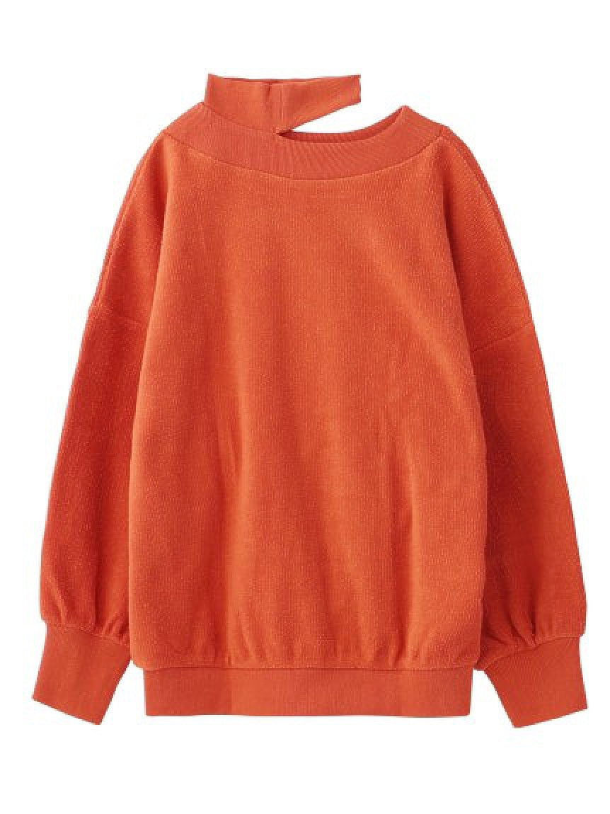 DISTRESSED COLLAR TOP X-girl