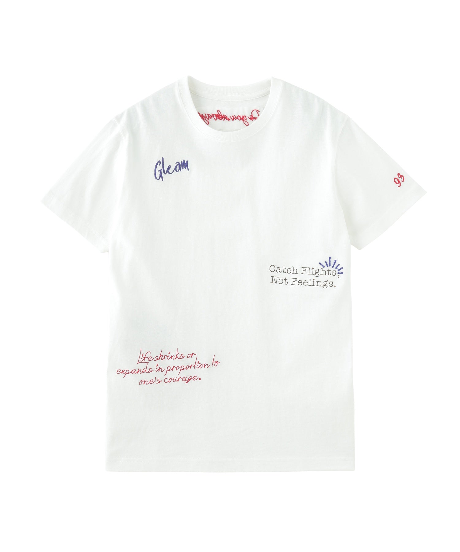 FREEHAND LIKE EMBROIDERY S/S TEE