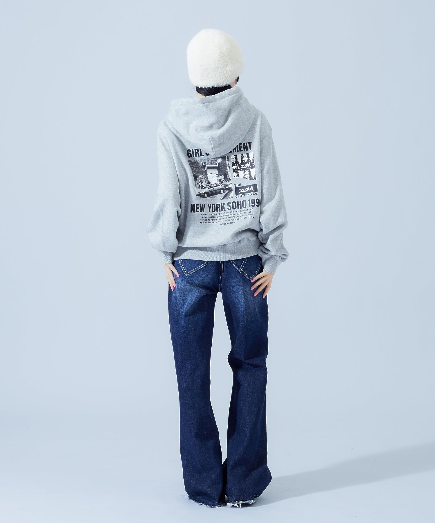 【WEB限定】 X-girl HISTORY SWEAT HOODIE