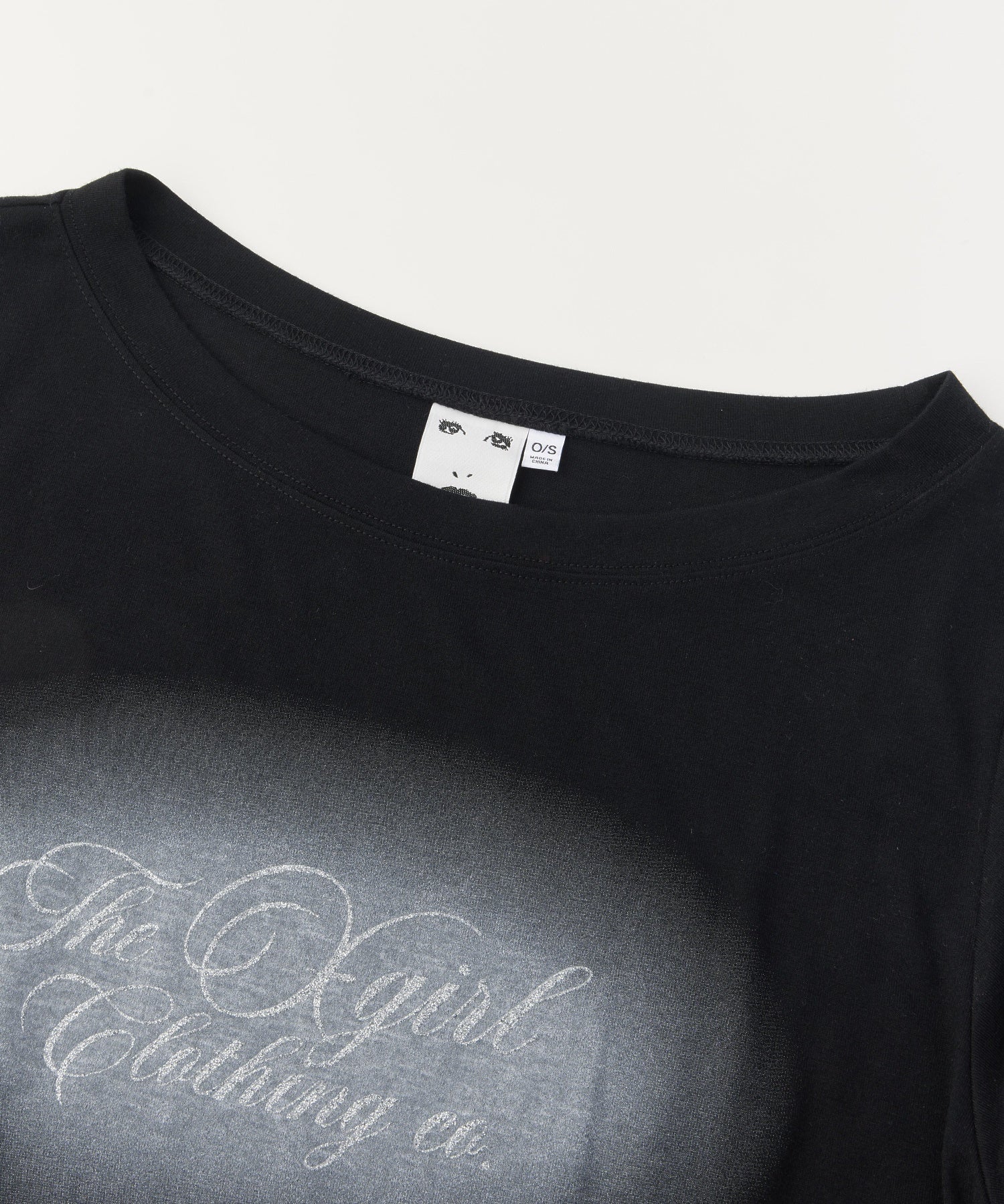 SCRIPT LOGO ONE SHOULDER L/S TEE