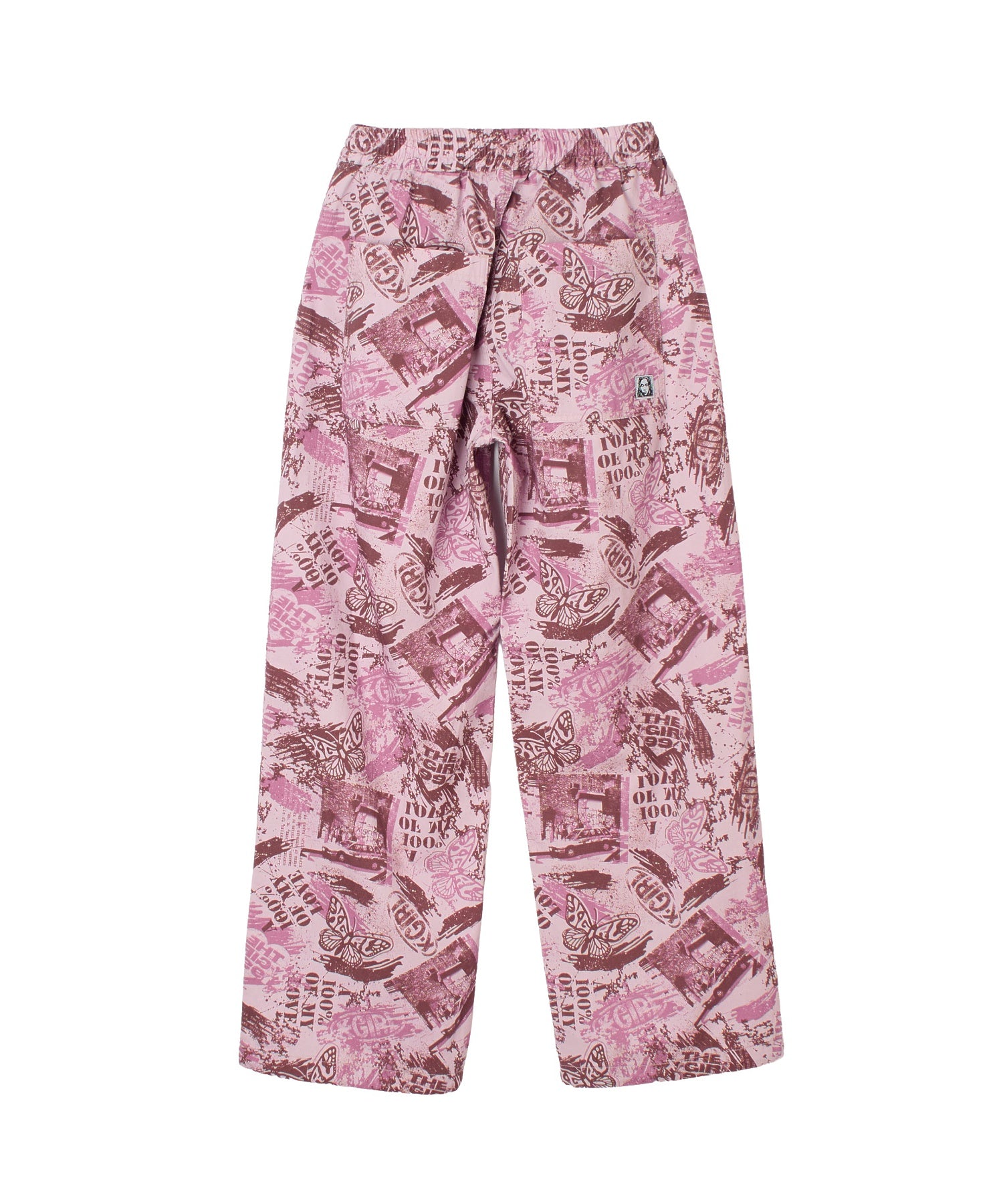FACE LABEL POCKET EASY PANTS