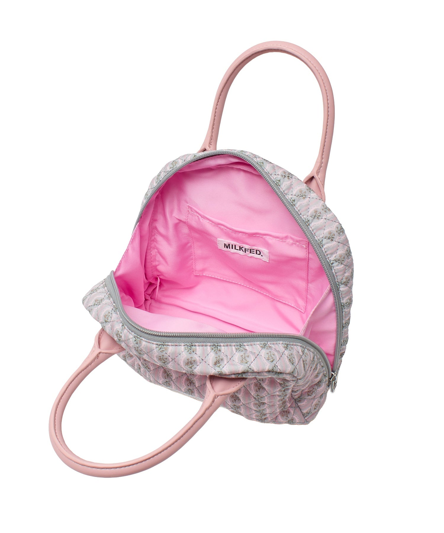 STRIPED FLOWER QUILTED BAG