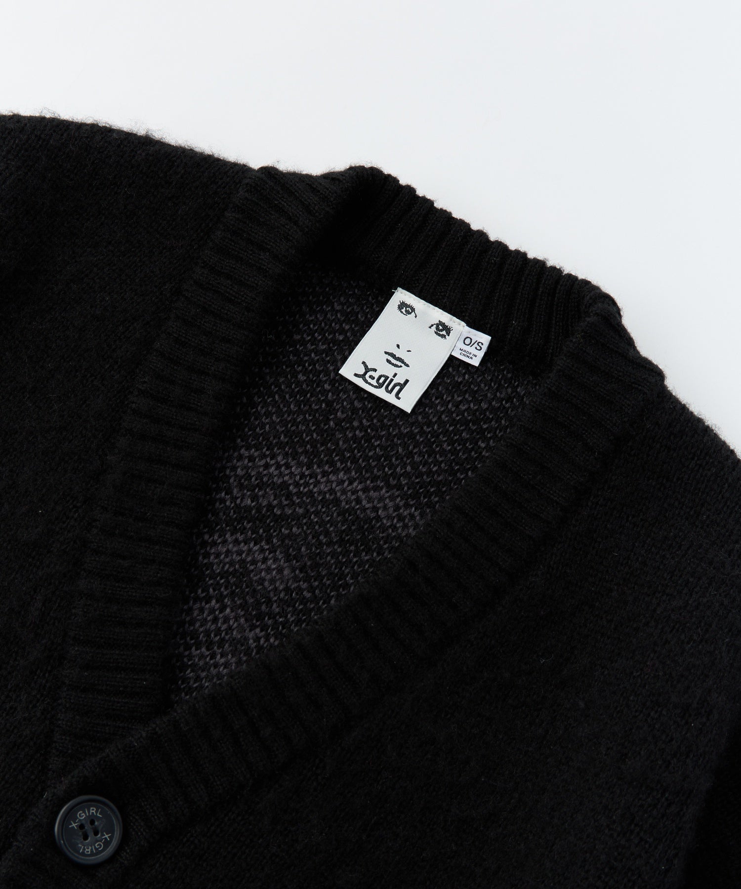 FACE JACQUARD KNIT CARDIGAN