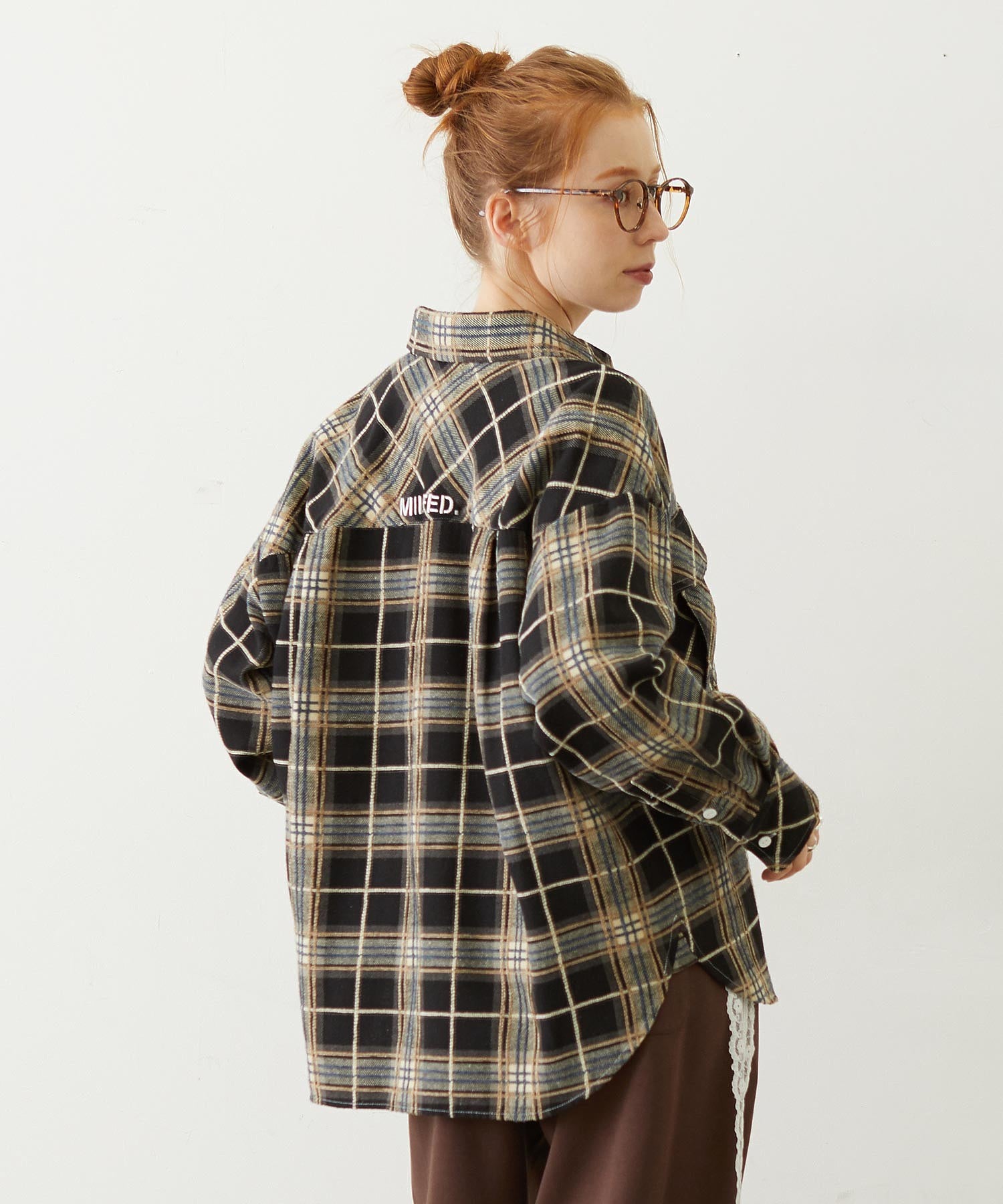 LOGO PLAID SHIRT