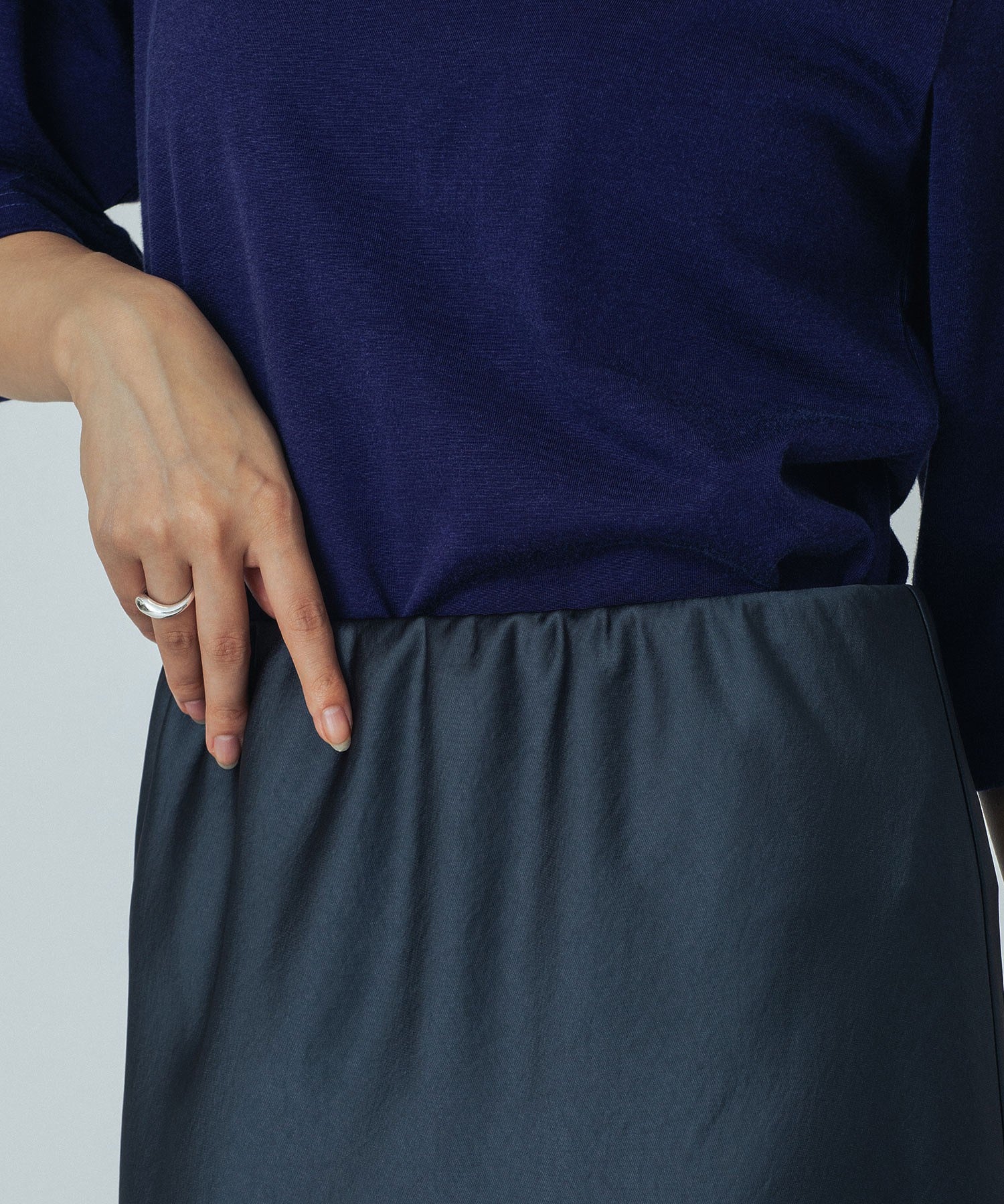 CREOLME/SATIN LONG SKIRT