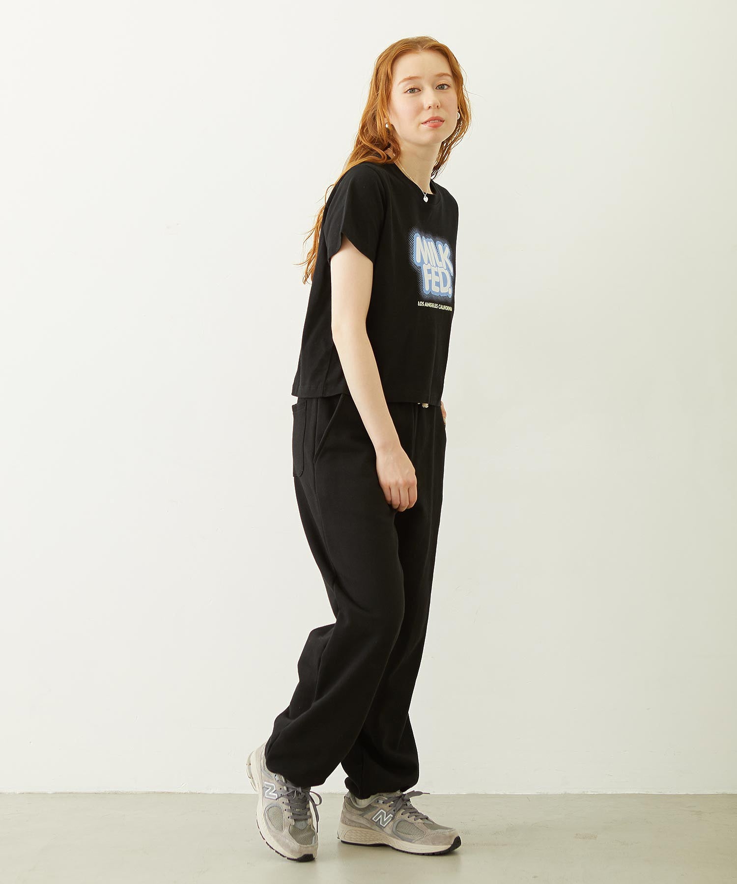 GLITTER HALFTONE LOGO COMPACT S/S TEE