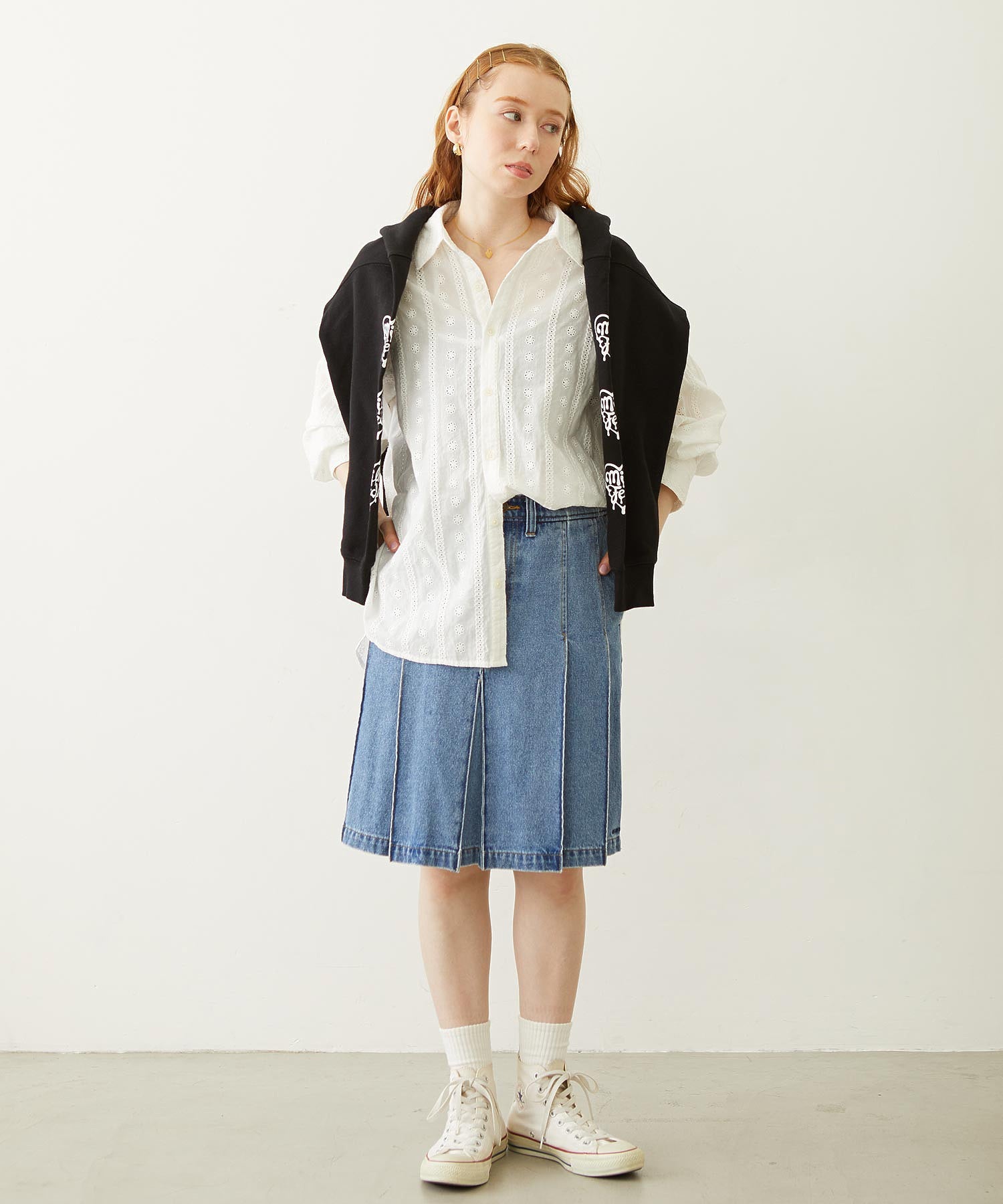 MELTY HEART WIDE HOODIE SWEAT