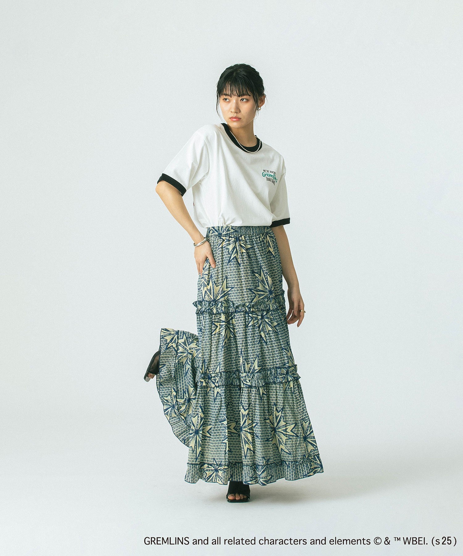 【WEB・一部店舗限定/ROSE BUD LIMITED】GREMLINS RINGER S/S TEE