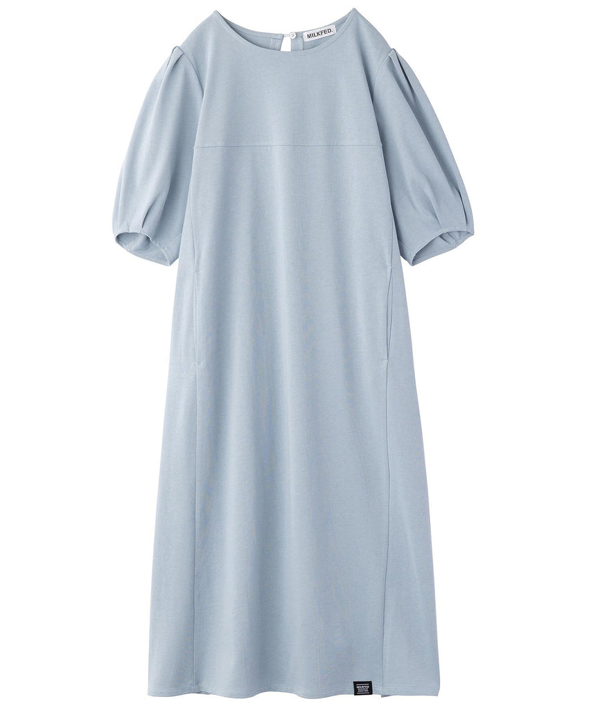 ミルクフェド☆ロングワンピースSOLID PUFF SLEEVE DRESS