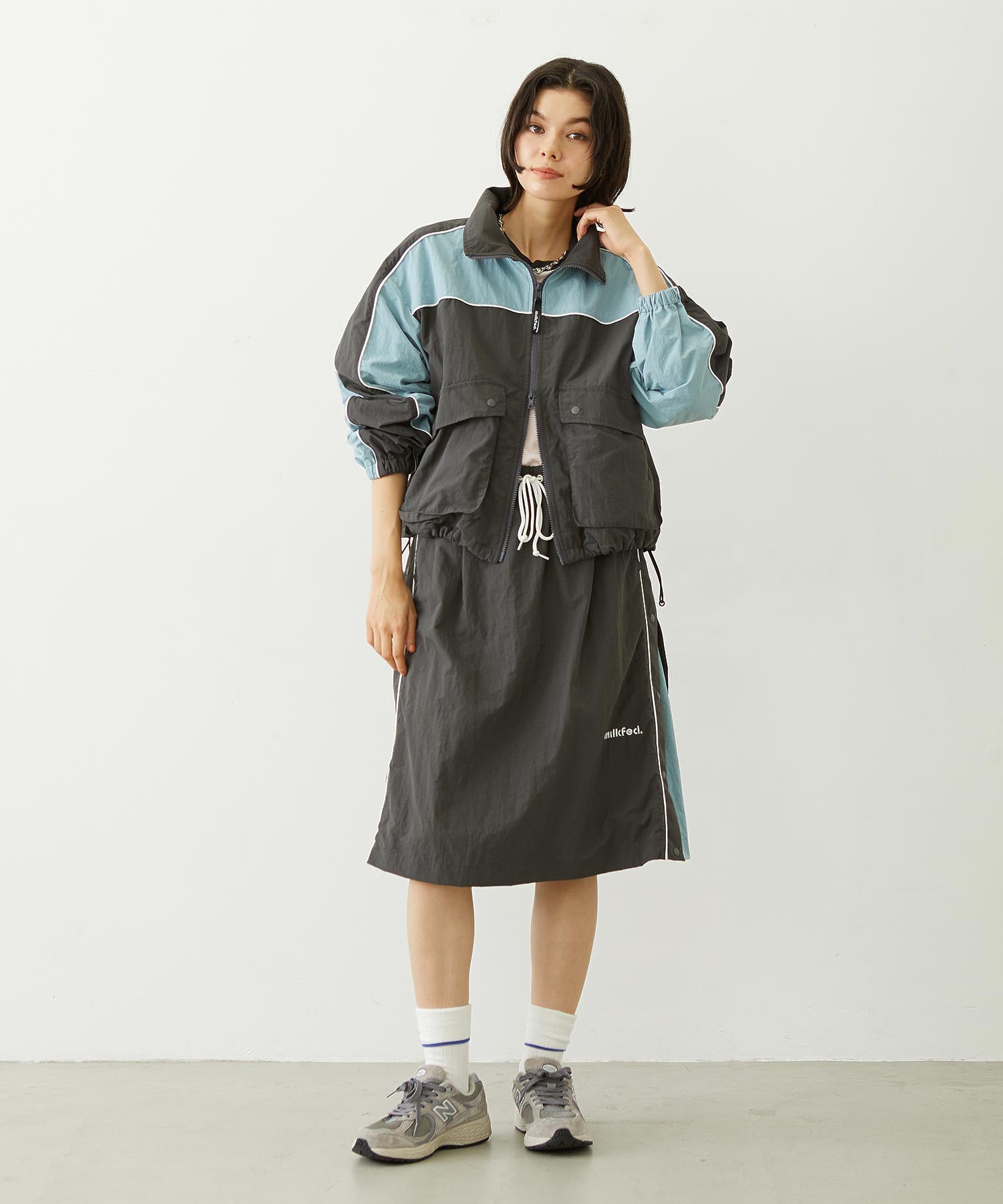 CUTOUT LOGO TRACK SKIRT