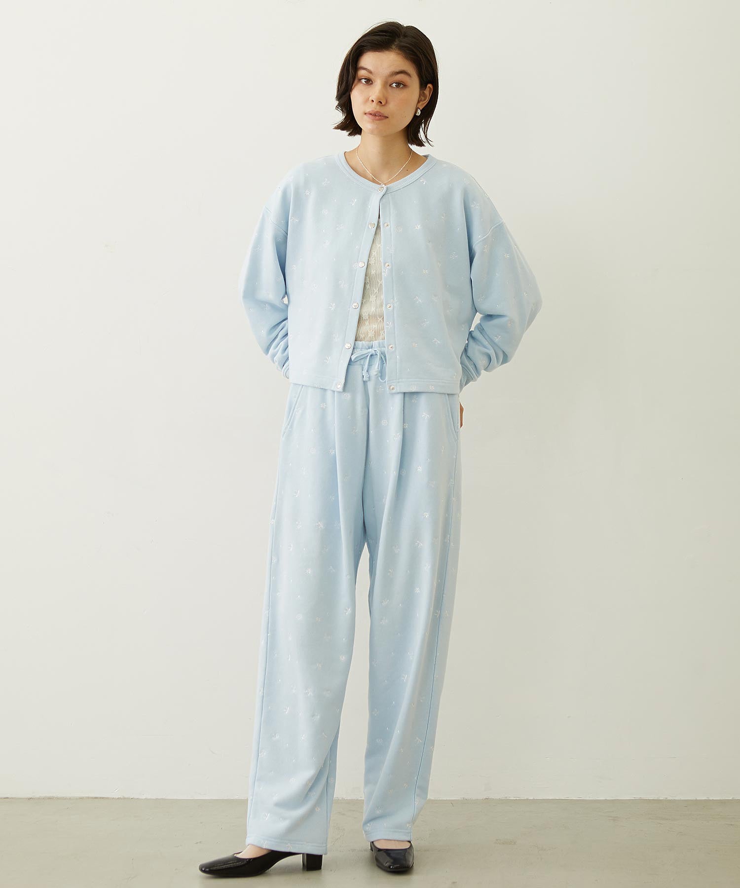 EMBROIDERY SWEAT JACKET