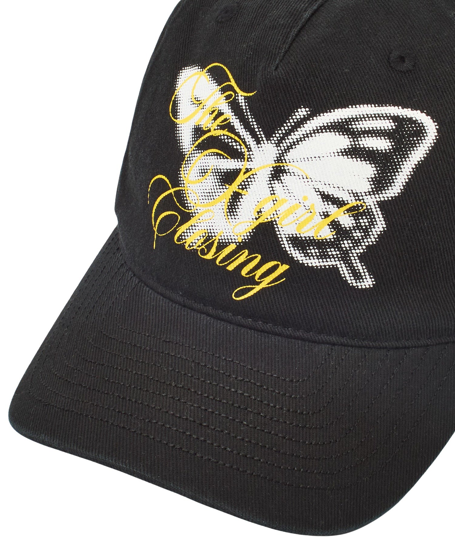 BUTTERFLY SCRIPT LOGO 6PANEL CAP