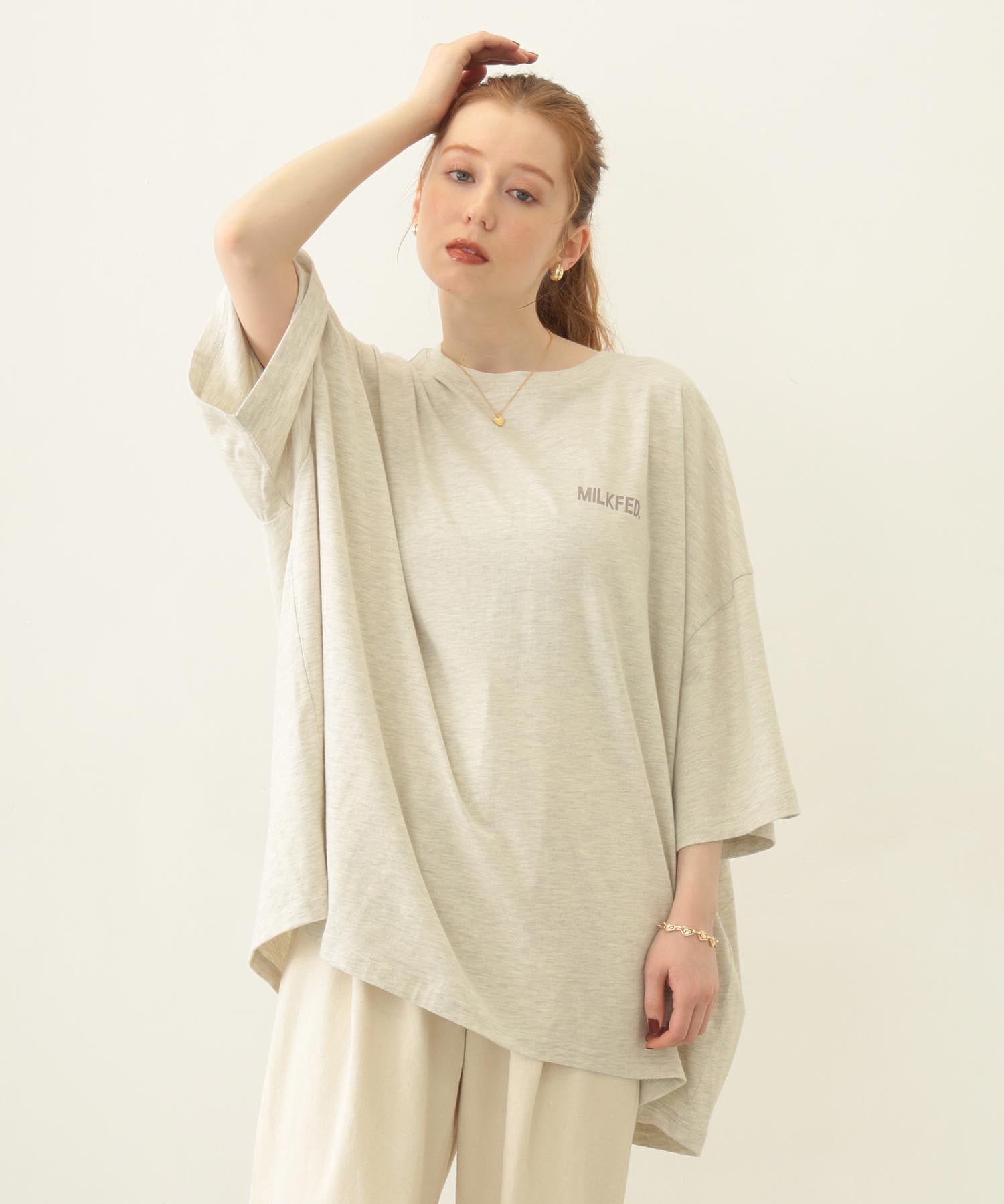 MILKFED. AT HEAVEN27 SUPER BIG S/S TOP