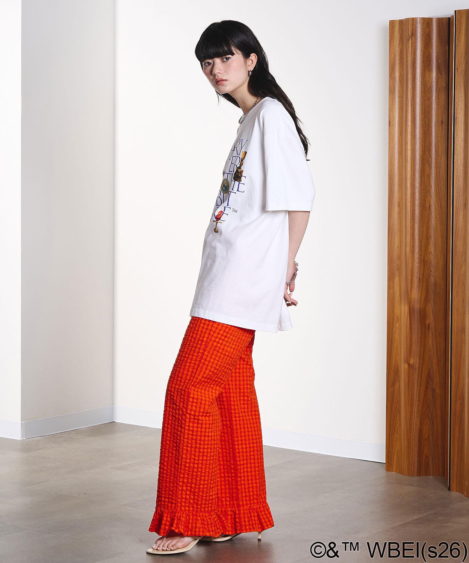 model:163cm 着用サイズ:L