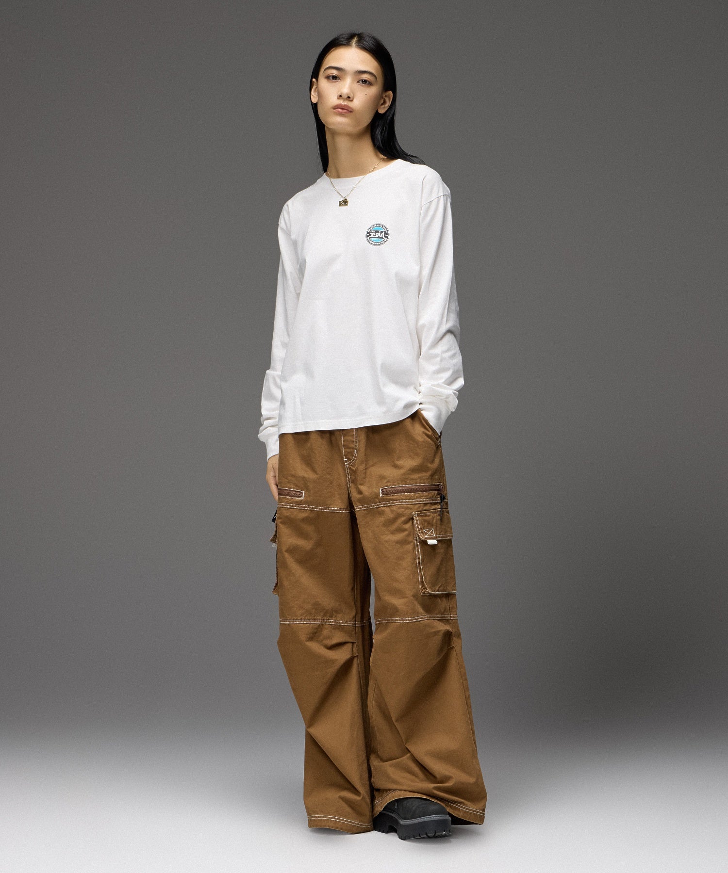 BICOLOR STITCH EASY CARGO PANTS