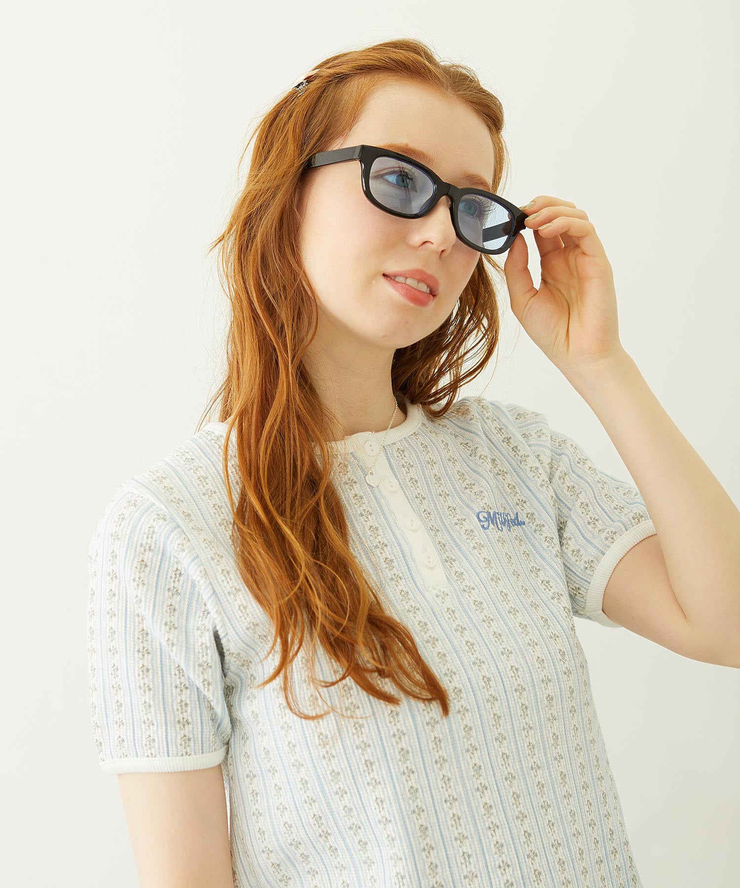 MILKFED. LOGO SQUARE SUNGLASSES