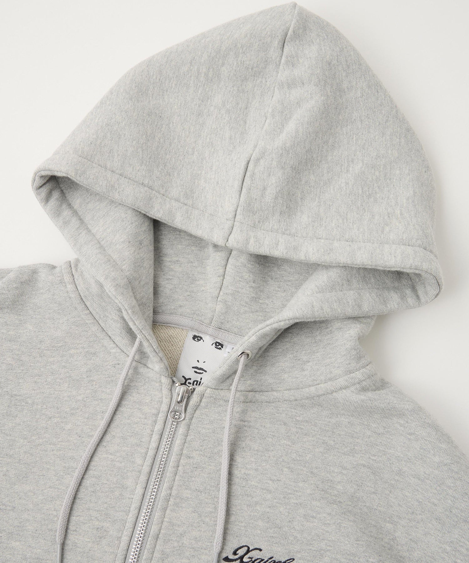 FACE BOX PATCH ZIP UP SWEAT HOODIE